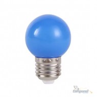 Lâmpada LED Bolinha 1W 127V E27 Azul